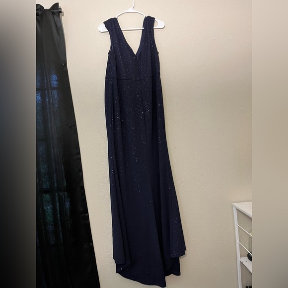 Ever Pretty Blue Embellished Maxi Gown for Prom - Picture 3 of 4
